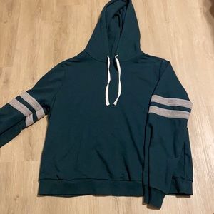 FOREVER 21 PLUS SIZE GREEN HOODIE